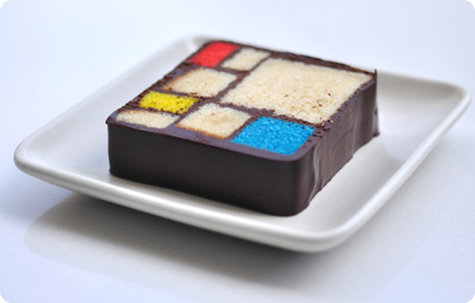 Piet Mondrian cake! SO cool!